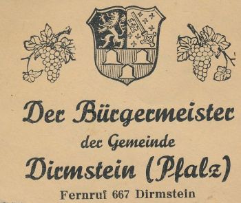 Wappen von Dirmstein/Coat of arms (crest) of Dirmstein