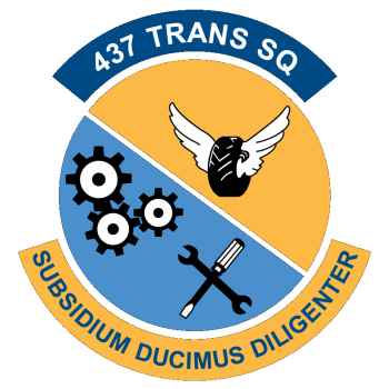 Coat of arms (crest) of the 47th Transportation Squadron, US Air Force