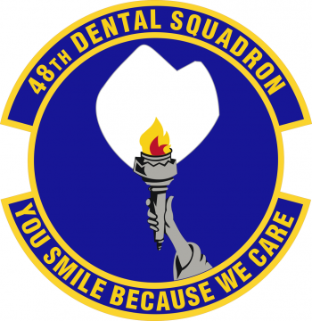 Coat of arms (crest) of the 48th Dental Squadron, US Air Force