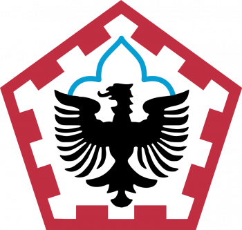 Coat of arms (crest) of 555th Engineer Brigade, US Army