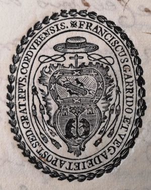 Arms (crest) of Francisco Garrido de la Vega