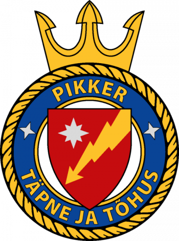 Blason de EML Pikker (P103), Estonian Navy/Arms (crest) of EML Pikker (P103), Estonian Navy