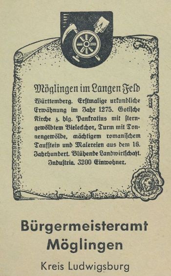 Wappen von Möglingen/Coat of arms (crest) of Möglingen