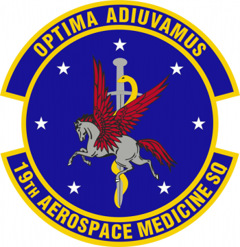 Coat of arms (crest) of the 19th Aerospace Medicine Squadron, US Air Force