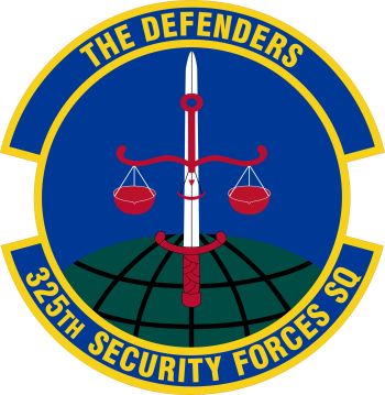 Coat of arms (crest) of the 325th Security Forces Squadron, US Air Force