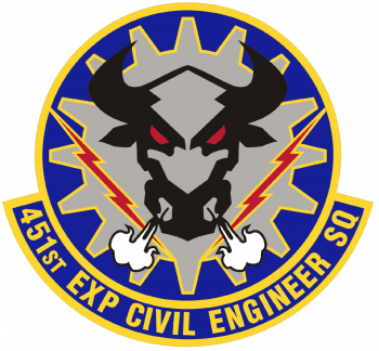 Coat of arms (crest) of the 451st Expeditionary Civil Engineer Squadron, US Air Force
