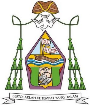 Arms (crest) of Johannes Maria Trilaksyanta Pujasumarta