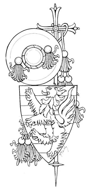 Arms of Bertrand de Cosnac