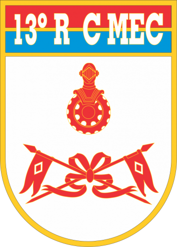 Coat of arms (crest) of the 13th Mechanized Cavalry Regiment, Brazilian Army