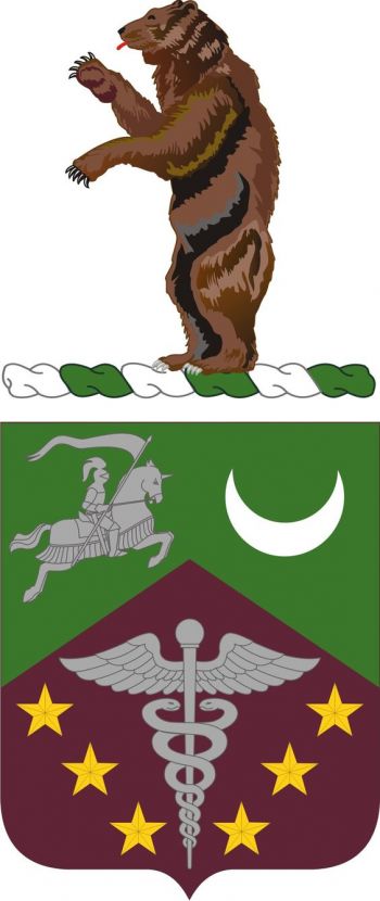 Coat of arms (crest) of 229th Medical Battalion, Missouri Army National Guard