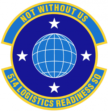 Coat of arms (crest) of the 514th Logistics Readiness Squadron, US Air Force