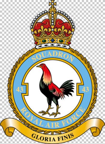 Coat of arms (crest) of No 43 Squadron, Royal Air Force