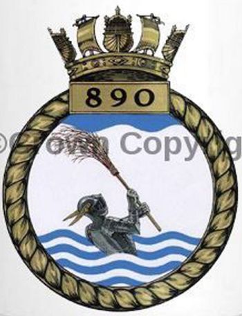 Coat of arms (crest) of the No 890 Squadron, FAA