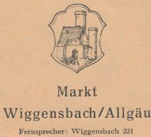 Wappen von Wiggensbach/Arms (crest) of Wiggensbach