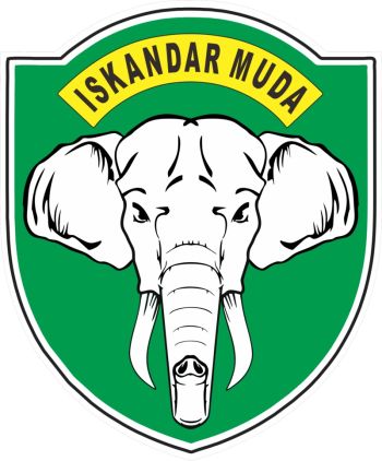 Blason de Military Regional Command Iskandar Muda, Indonesian Army/Arms (crest) of Military Regional Command Iskandar Muda, Indonesian Army