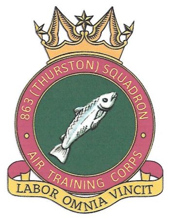 Coat of arms (crest) of the No 863 (Thurston) Squadron, Air Training Corps