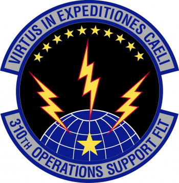 Coat of arms (crest) of the 310th Operations Support Flight, US Air Force