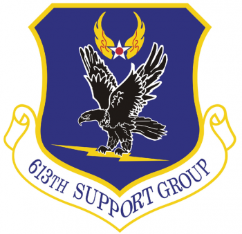 Coat of arms (crest) of the 613th Support Group, US Air Force
