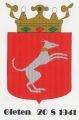 Wapen van Gieten/Coat of arms (crest) of Gieten