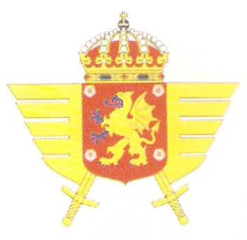 Arms of 2nd Army Flying Battalion Östgöta Army Flying Battalion, Swedish Army