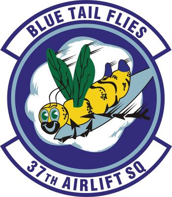 Coat of arms (crest) of the 37th Airlift Squadron, US Air Force