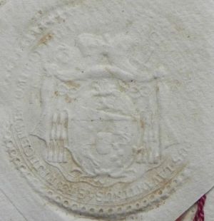 Seal of Franz Xaver von Breuner