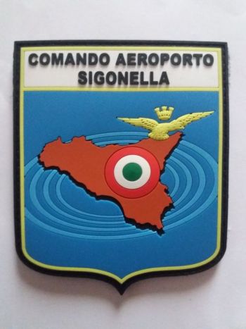 Coat of arms (crest) of the Sigonella Airport Command, Italian Air Force