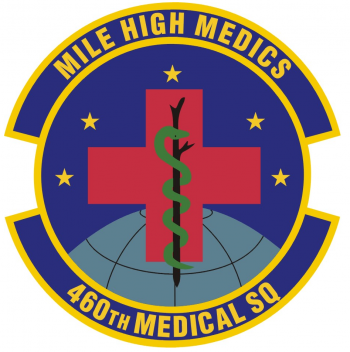 Coat of arms (crest) of the 460th Medical Squadron, US Air Force