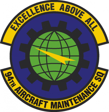 Coat of arms (crest) of the 94th Aircraft Maintenance Squadron, US Air Force