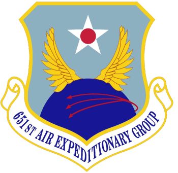 Coat of arms (crest) of the 651st Air Expeditionary Group, US Air Force