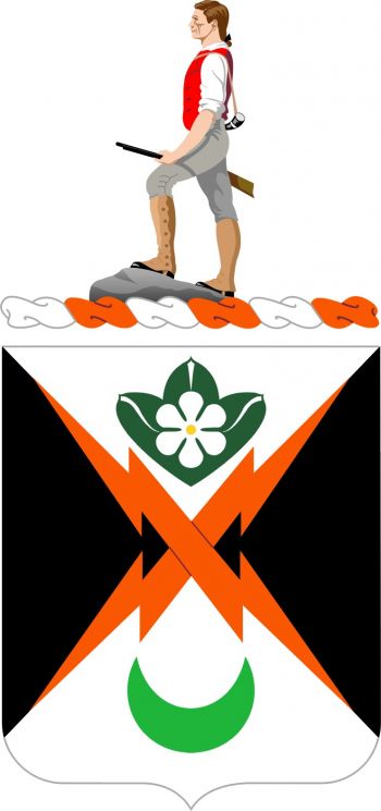 Coat of arms (crest) of 845th Signal Battalion, US Army