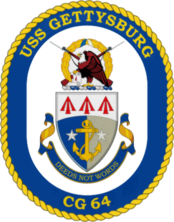 Coat of arms (crest) of the Cruiser USS Gettysburg