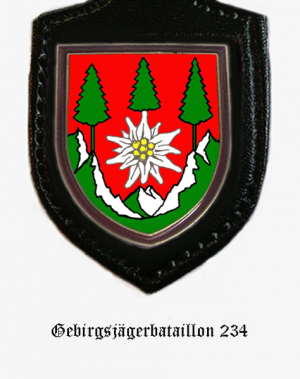 Coat of arms (crest) of the Mountain Jaeger Battalion 234, German Army
