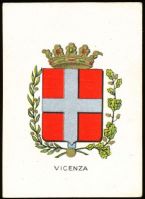 Stemma di Vicenza/Arms (crest) of VicenzaThe arms in the Brioschi albums 1930s