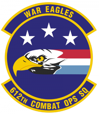 Coat of arms (crest) of the 612th Combat Operations Squadron, US Air Force