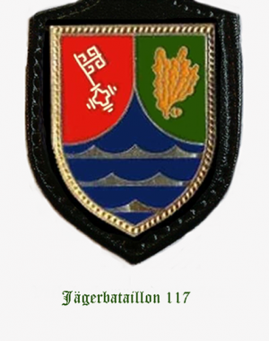 Coat of arms (crest) of the Jaeger Battalion 117, German Army