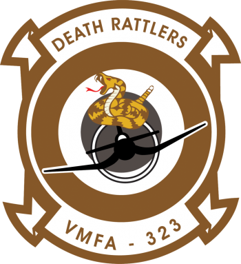Coat of arms (crest) of VMFA-323 Death Rattlers, USMC