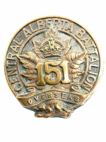 Coat of arms (crest) of the 151st (Central Alberta) Battalion, CEF