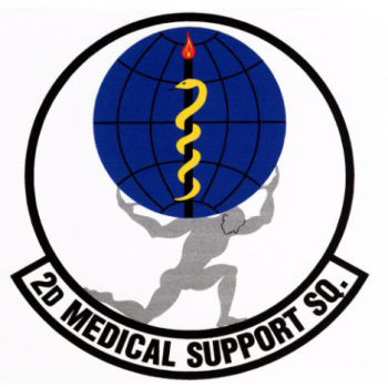 Coat of arms (crest) of the 2nd Medical Support Squadron, US Air Force