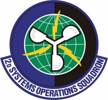 Coat of arms (crest) of the 2nd Systems Operations Squadron, US Air Force