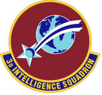 Coat of arms (crest) of the 3rd Intelligence Squadron, US Air Force