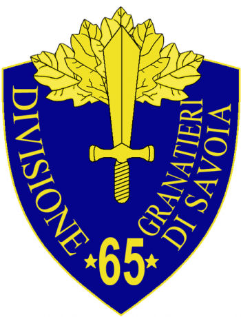 Coat of arms (crest) of the 65th Infantry Division Granatieri di Savoia, Italian Army