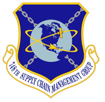 Coat of arms (crest) of the 748th Supply Chain Management Group, US Air Force