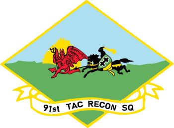 Coat of arms (crest) of the 91st Reconnaissance Squadron, US Air Force