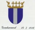 Wapen van Goudswaard/Coat of arms (crest) of Goudswaard
