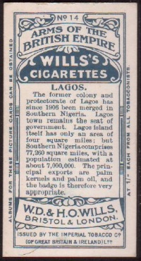 Arms of Lagos (Nigeria)