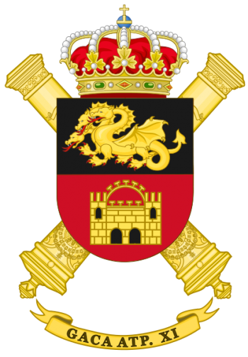 Coat of arms (crest) of Selfpropelled Field Artillery Group XI, Spanish Army