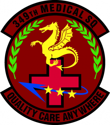 Coat of arms (crest) of the 349th Medical Squadron, US Air Force
