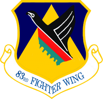 Coat of arms (crest) of the 83rd Fighter Wing, US Air Force