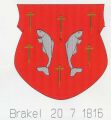 Wapen van Brakel/Coat of arms (crest) of Brakel